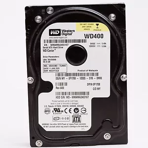 Dell 40GB SATA Hard Drive F1708 Western Digital WD400BD-75JMA0 HSCAYTJCA - WD400 - Picture 1 of 4