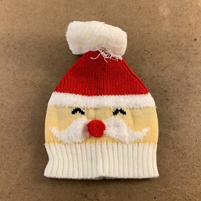 Chapéu gorro Shein Baby tamanho único Natal Papai Noel padrão pom novo com etiquetas - Imagem 1 de 3