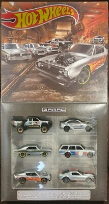 Paquete múltiple temático Hot Wheels ZAMAC 2022 juego de 6 autos Datsun 510 Wagon BMW M2 Foto 1 de 4