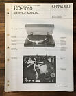 Kenwood Kd 5010 Record Player  Turntable Service Manual Original