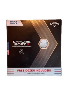 Callaway Chrome Soft X Golf Balls - 4 Dozen New 2022 Model Triple Track Tech - Picture 1 of 3