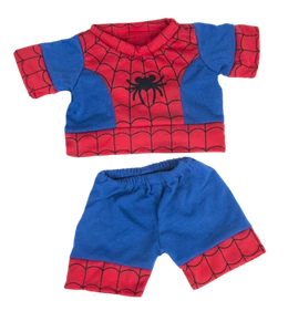 Spiderman Spiderbear Pjs pyjamas 16" Teddy Bear clothes outfit fit build a bear - Picture 1 of 2