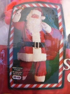NEW Regal Plush 8 piece Santa Claus Suit Costume Size 40-48 - Picture 1 of 6