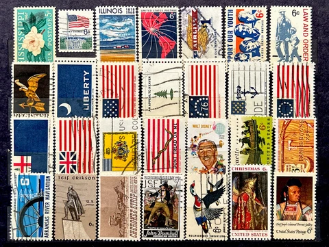 US STAMPS, 28 Different Mix Condition Year 1967-68 (2665)F Cover