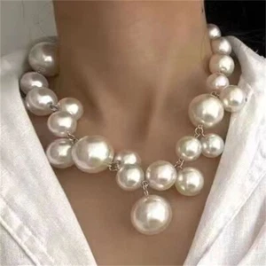 Modeschmuck Perlen Collier - Picture 1 of 6
