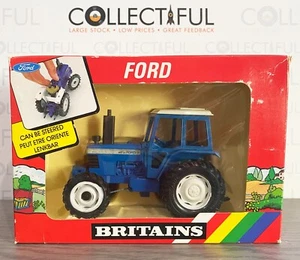 BRITAINS #9527 - FORD TRACTOR 5610 - BLUE WITH STEERING - DIECAST MODEL IN BOX🔥 - Picture 1 of 3