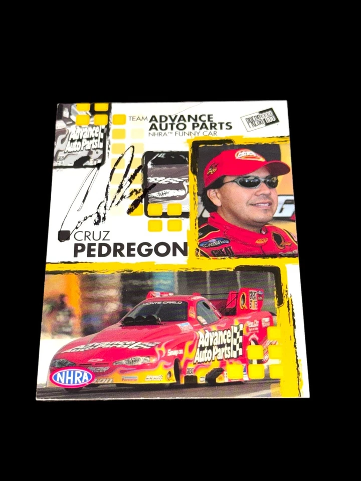 Cruz Pedregon 2005 PRESS PASS RACING #22 autographed FUNNY CAR NHRA card RARE V1 - Image 1 of 1