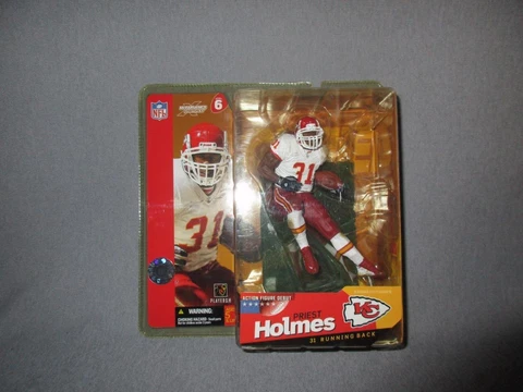 New Mcfarlane's Sports Picks 2003 Priest Holmes KC Chiefs White Jersey Series 6* Cover