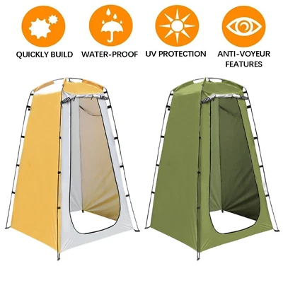 Portable Outdoor Pop Up Privacy Tent Camping Shower Toilet Changing Room Hiking - Image 1 of 4