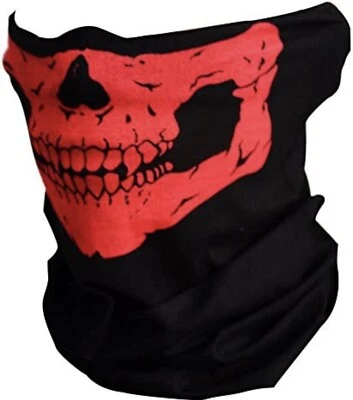 1X Skeleton Ghost Skull Face Mask cover Biker Balaclava Costume Game Motorcycle - Image 1 of 4