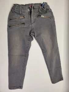 Children's Place Gray Adjustable Waist Jeggings - Stretchy Zipper Pockets - EUC - Picture 1 of 3