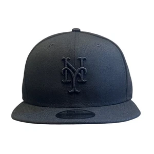 New York Mets New Era 9FIFTY Snapback Hat Black MLB Baseball - Picture 1 of 8