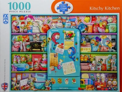 Schmidt 1000 Piece Jigsaw Puzzle - Kitschy Kitchen by Aimee Stewart - Complete - Image 1 of 4