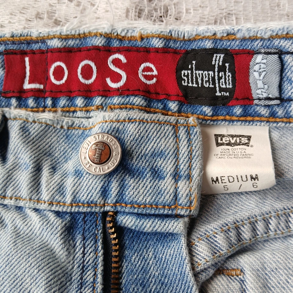 Vintage Levi’s SilverTab Jeans Womens Medium 5/6 Loose Fit Blue Denim Y2K Faded - Image 1 of 4