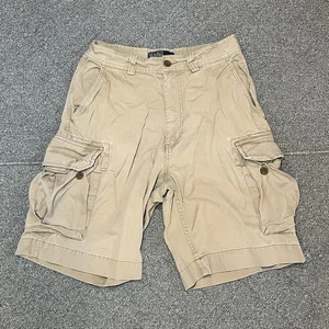 Vintage Polo Ralph Lauren Cargo Shorts Mens Size 30 Beige 67 Chino Military - Picture 1 of 9