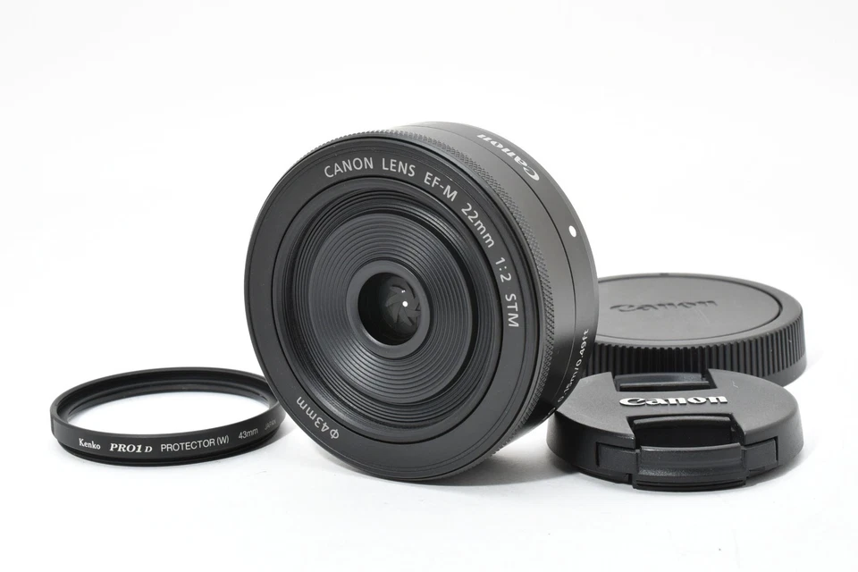 Canon EF-M 22mm f/2 STM Wide Angle Lens Black From JAPAN - Image 1 of 4