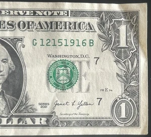 Banconota da 1 dollaro serie fantasia data storica 15 dicembre 1916 (15/12/1916) (G12151916B) - Foto 1 di 4