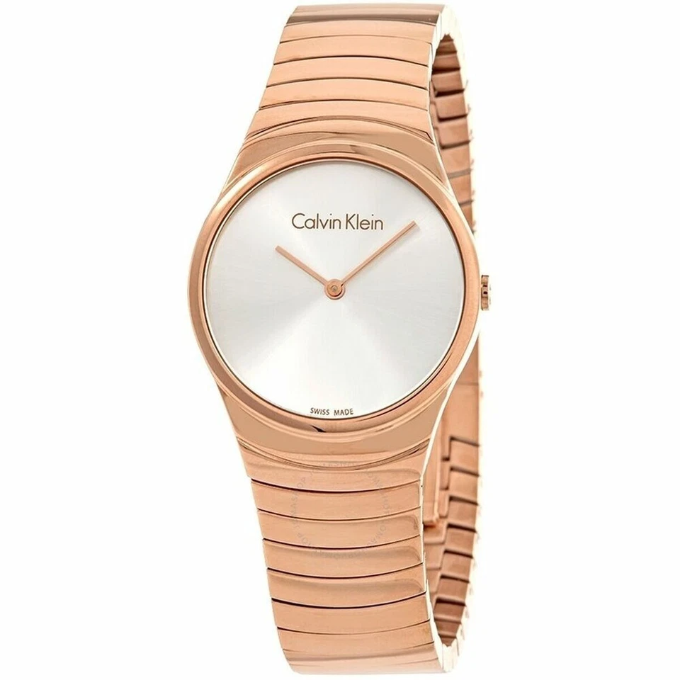 2047524-calvin Klein Orologio Analogico Quarzo da Donna con Cinturino in placcat