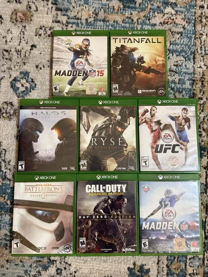 Xbox one game lot, 8 games madden, call of duty, ufc  - Image 1 of 4
