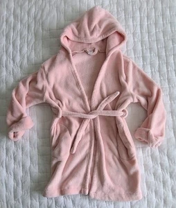 Gap Kids Sleep Bath Robe Hoodie Girls Size 10 Pink Fleece With Hood - Picture 1 of 10