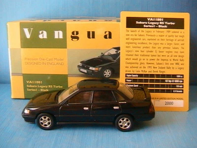 SUBARU LEGACY RS TURBO 1991 NERA SERIE 1 VANGUARDS VA11801 1:43 - Immagine 1 di 4