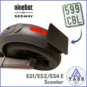 🙂 Soporte de matrícula 🙂 Patinete eléctrico Ninebot ES1, ES2, ES4 - 3D - Imagen 1 de 3