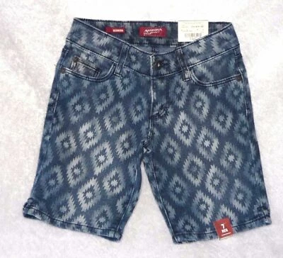 Bermudas vaqueras ajustables con estampado Arizona para niñas talla 7, 8 NUEVO Foto 1 de 2