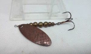 Vtg CP 5 Swing The Swinger  Brass/Copper 1 1/4" Bead Inline Spinner Fishing Lure - Picture 1 of 6