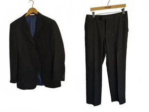 TRAJE GREENWOODS NEGRO PIN RAYAS - Pecho 38" / Pantalón m - Imagen 1 de 5