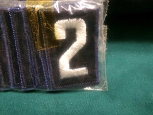 Sea Scout/Explorer Numeral 2 Solid Embroidered Dark Blue    IN7 - Picture 1 of 1