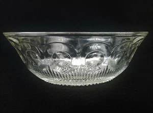 Antike US Glass Co. Manhattan klare runde Schüssel 81/2" 3 verfügbar - Bild 1 von 10