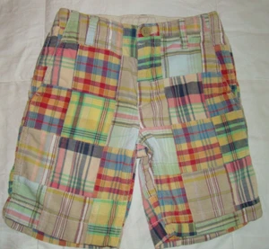 Gap Kids Boys Size 6 Madras Plaid Shorts Adjustable Waist - Picture 1 of 5