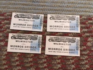 4 Antique 1920s Wilmington To Monroe Bridge Railroad NOS Estate Hoosac Tunnel - Picture 1 of 7