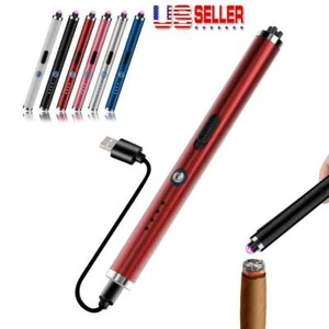 Electric Lighter Arc USB Rechargeable Candle BBQ Electronic Flameless Plasma - Picture 1 of 17