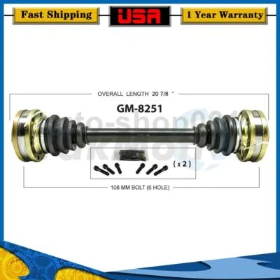 Rear Left CV Axle Joint Shaft For Pontiac GTO 5.7L 2004 - Image 1 of 2