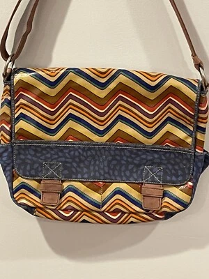 Bandolera bandolera vintage Fossil Key-Per para mujer portátil lona boho hippie Foto 1 de 4