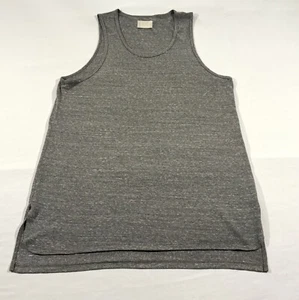 FOG Fear Of God Heather Gray Sleeveless Tank Top Shirt Cotton Poly Sz S STAIN - Picture 1 of 10