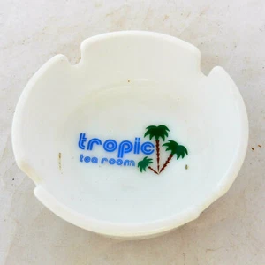 Cendrier Ashtray publicitaire - TROPIC TEA ROOM 8.5 cm Ø - Picture 1 of 1