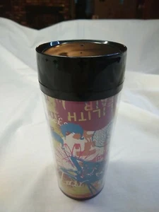 Vaso Starbucks Lilith Fair raro 1998 ¡con gráficos divertidos! - Imagen 1 de 7