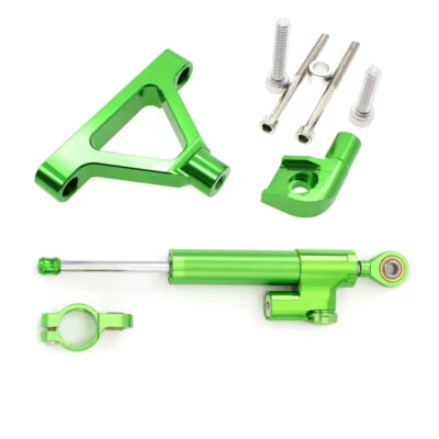 Fit 川崎忍者 ZX6R 2007 - 2008 转向阻尼器稳定器线性和支架套件 — 第 1/4 张图片
