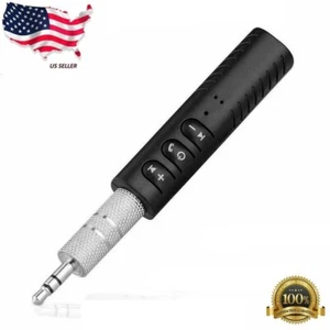 Bluetooth V4.2 Transmitter Receiver Wireless A2DP Audio Music 3.5mm Aux Adapter - Afbeelding 1 van 7