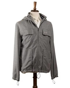 Kiton Napoli $5,495 Gray Textured Virgin Wool Polyamide Blend Jacket M (50 IT) - Picture 1 of 9