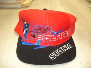 Vintage POLARIS Storm snowmobile  snapback hat - Picture 1 of 6