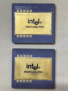 Matched Set Intel Pentium Pro SL23L 256K CPU Rare Vintage - Picture 1 of 1