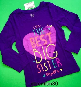 ~NEW~ BIG SISTER Princess Daddy's Girl Graphic Shirts 4 4T 5-6 7-8 10-12 14 Gift - Picture 1 of 18