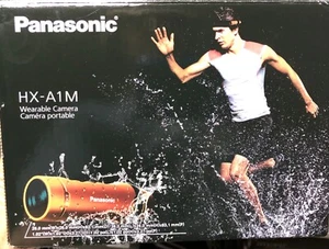 Panasonic HD MICRO TUBE STYLE Wearable Helmet Camera Recorder HX-A1M Orange 32gb - Picture 1 of 2