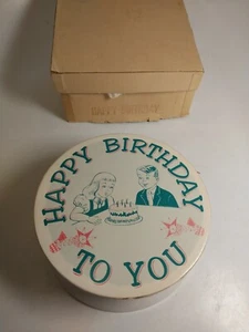 De colección FELIZ CUMPLEAÑOS A TI Caja de Música Giratoria Pequeño Giratorio Pasteles Soporte Giratorio - Imagen 1 de 10