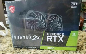 NEW Sealed NVIDIA MSI GeForce RTX 3060 VENTUS 2X OC 12GB GDDR6 Graphics Card 🔥