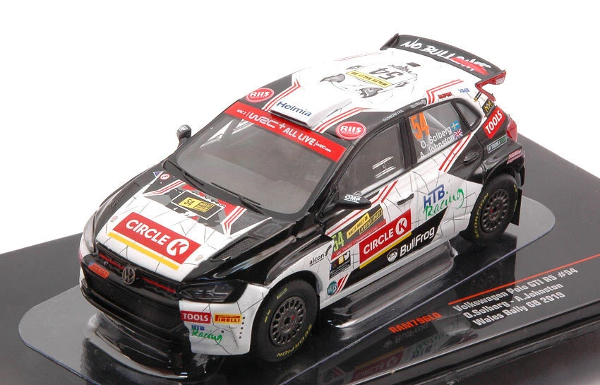 Ixo Model VW POLO GTI R5 N.54 RALLY WALES 2019 SOLBERG/JOHNSTON 1:43 - Immagine 1 di 1