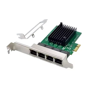 4 Port Gigabit Ethernet PCI-E X1 Network Adapter Card VLAN Server NIC RTL8111F - Picture 1 of 10